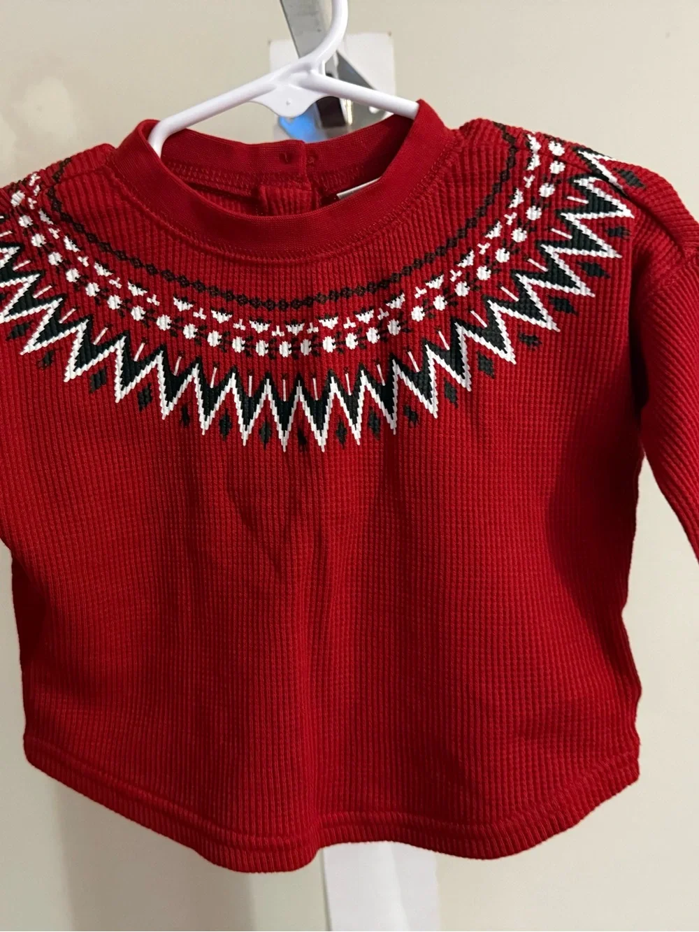 Ralph Lauren Waffle Knit Fair Isle Shirt